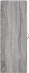 vidaXL - Wandkast - 34,5x34x90 - cm - bewerkt - hout - grijs - sonoma - eikenkleurig
