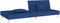 vidaXL - Slaapbank - 2-zits - met - 2 - kussens - stof - blauw