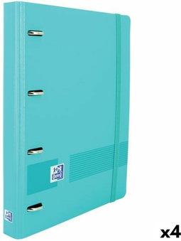 Ringmap Oxford Live & Go Blauw A4+ (4 Stuks)