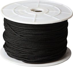 Polyester koord, dikte 2 mm, 50 m, zwart