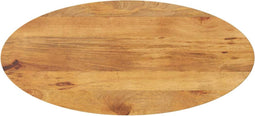 vidaXL - Tafelblad - ovaal - 100x50x2,5 - cm - massief - mangohout