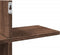 vidaXL - Wandschap - 124,5x18x60,5 - cm - bewerkt - hout - bruin - eikenkleurig