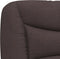 vidaXL - Hoofdbordkussen - 180 - cm - stof - donkerbruin