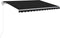 vidaXL - Luifel - automatisch - met - LED - en - windsensor - 450x300 - cm - antraciet