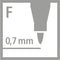 STABILO OHPen - Non-permanent - Fine 0,7 mm - Zwart - per stuk