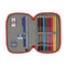 Dubbele etui Blue's Clues Marineblauw (28 Onderdelen)