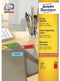 Avery - Gekleurde Etiketten - 70,0 x 37,0 mm - Permanent klevend - Rood