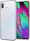 iMoshion Hoesje Geschikt voor Samsung Galaxy A20e Hoesje Siliconen - iMoshion Design hoesje - Wit / Transparant / Dandelion
