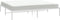 vidaXL - Bedframe - metaal - wit - 180x200 - cm