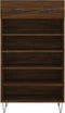 vidaXL - Schoenenkast - 60x35x105 - cm - bewerkt - hout - bruin - eikenkleur