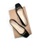 Will's Vegan Store - Ballerina's met Vierkante Neus - Vegan Leer - Zwart - Maat 39