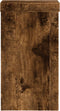 vidaXL - Plantenstandaards - 2 - st - 10x10x18 - cm - bewerkt - hout - gerookt - eiken