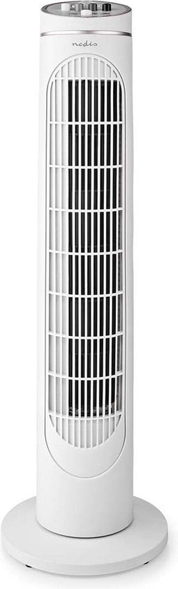 Nedis Torenventilator - 3 Snelheden - Zwenkfunctie - 45 W - Uitschakeltimer - Wit