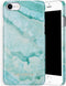 Selencia Hoesje Geschikt voor iPhone SE (2022) / SE (2020) / 8 / 7 / 6s / 6 Hoesje - Selencia Maya Fashion Backcover - Turquoise