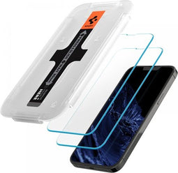 Spigen AGL03375 - Screen Protector - Inclusief montage frame - Geschikt voor iPhone 13 Pro Max en iPhone 14 Plus