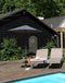 PimXL Parasol - Stokparasol - Ø200cm - Push-up systeem - Antraciet
