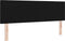 vidaXL - Hoofdbord - Met - Knopen - Tufted - Zwart - 140 - cm - Stof