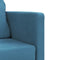 vidaXL - Slaapbank - vloermodel - 2-in-1 - 122x204x55 - cm - fluweel - blauw