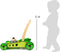 small foot - Lawn Mower Baby Walker