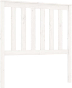 vidaXL - Hoofdbord - 96x6x101 - cm - massief - grenenhout - wit