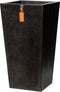 Capi Europe - Bloempot taps 24x24x46 - Zwart - Bloempot voor buiten - FIT911