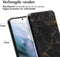 imoshion Hoesje Geschikt voor Samsung Galaxy S21 Hoesje Siliconen - imoshion Design hoesje - Meerkleurig / Black Marble