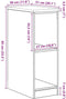 vidaXL - Garagekast - 30x51x85 - cm - massief - grenenhout - gerookt - eiken