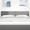 vidaXL - Hoofdbord - Simpel - Design - Lichtgrijs - 140 - cm - Corduroy - Stof