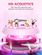iClever BTH19 - draadloze kinderkoptelefoon - kattenoortjes met RGB LED - roze
