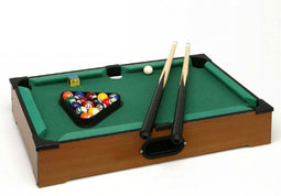 Mini pooltafel/biljarttafel voor op de eettafel 51 x 31 cm - Kinderspellen - Behendigheidsspellen - Biljarten/poolen/snookeren - Biljarttafels/pooltafels klein voor kinderen en volwassenen