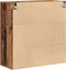 vidaXL - Wandkast - in - oude - look - 80x33x80 - cm - Gelaagd - Hout