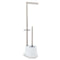Toiletpapierhouder met borstelstandaard Confortime Staal 66 x 22 cm (4 Stuks)