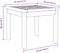 vidaXL - Bijzettafel - 45x45x38 - cm - van - Massief - Acaciahout