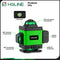 HGLINE 4D 16-lijn Kruislijnlaser - Zelfnivellerende 360° Groene laser - Incl. 2x accu & draagtas