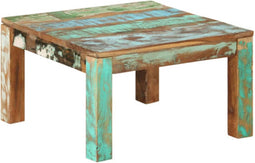 vidaXL - Salontafel - 60x60x35 - cm - massief - gerecycled - hout