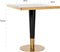 Richmond Interiors Bistro eettafel Osteria square 70x70 (Gold)