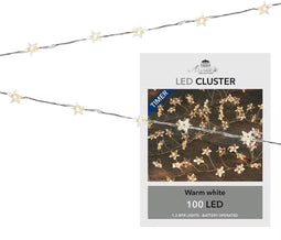 Anna's Collection - Kerst Zilverraadverlichting - 100 LED's - Timer - Warm Wit - 1.2 meter