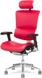 X-Chair bureaustoel X4 brisa leer Zwart met hoofdsteun