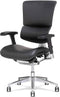 X-Chair bureaustoel X4 brisa leer Zwart met hoofdsteun