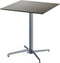 X Cross Terrastafel Grijs Frame + Midnight Marble HPL 70x70 cm - Essentials 110011677 - Horeca & Professioneel