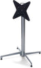 X Cross Terrastafel Grijs Frame + Midnight Marble HPL 70x70 cm - Essentials 110011677 - Horeca & Professioneel