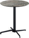 X Cross Terrastafel Zwart Frame + Galaxy Marble HPL 70 cm - Essentials 110031570 - Horeca & Professioneel