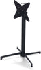 X Cross Terrastafel Zwart Frame + Moonstone HPL 70x70 cm - Essentials 110031377 - Horeca & Professioneel
