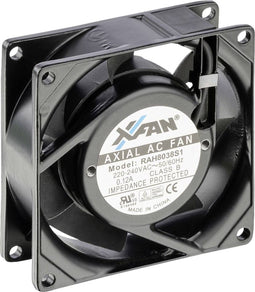 X-Fan RAH8038S1 Axiaalventilator 230 V/AC 36 m³/h (l x b x h) 80 x 80 x 38 mm