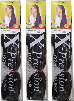 X-PRESSION - ULTRA BRAID KLEURNUMMER 2 - ZWART/BRUIN