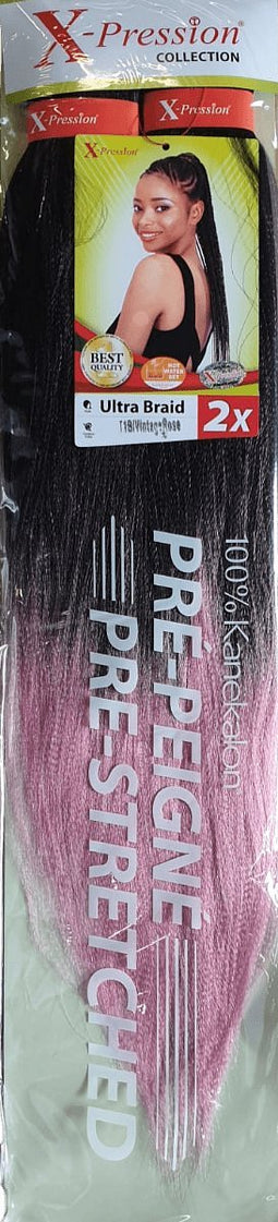 X-PRESSION - ULTRA BRAID PRE-STRETCHED NUMMER T1B/VINTAGE ROSE