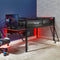 X Rocker Sanctum Gaming Mid Sleeper Bed with Desk - Black