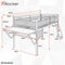 X Rocker Sanctum Gaming Mid Sleeper Bed with Desk - Black