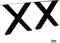X tafelpoot eettafel metaal 8x8 cm Set - Zwart