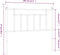 vidaXL - Hoofdbord - 100 - cm - metaal - zwart